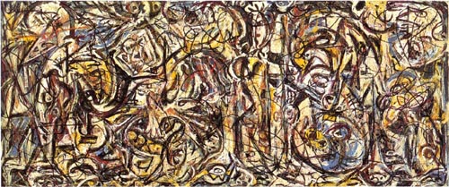 There were Seven in Eight 1945 - Jackson Pollock reproduction oil painting