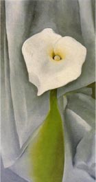 Calla Lily on Grey 1928 - Georgia O'Keeffe reproduction oil painting