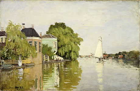Landscape near Zaandam 1871 - Claude Monet reproduction oil painting