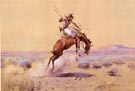 Bad One 1912 - Charles M Russell reproduction oil painting