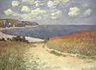 Chemin Dans les Bles a Pourville (Meadow Walk at Pourville )1882 - Claude Monet reproduction oil painting