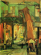 Chatham Square 1948 - Franz Kline reproduction oil painting