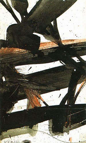 Study for Horizontal Rust 1960 - Franz Kline reproduction oil painting