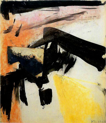 Abstraction 1955 - Franz Kline reproduction oil painting