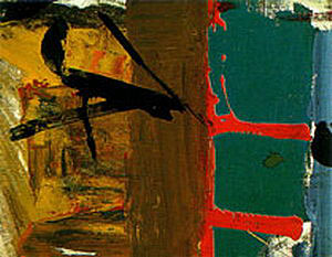 Green Red and Brown 1955 - Franz Kline reproduction oil painting