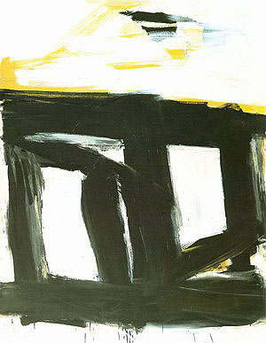 Zinc Door 1961 - Franz Kline reproduction oil painting