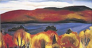 Lake George, Autumn - Georgia O'Keeffe reproduction oil painting