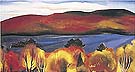 Lake George, Autumn - Georgia O'Keeffe reproduction oil painting