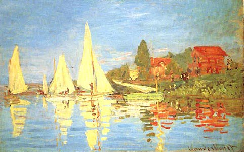 Regatta at Argenteuil - Claude Monet reproduction oil painting