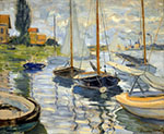 Sailboats in the Boat Rental Area, 1874 - Claude Monet reproduction oil painting