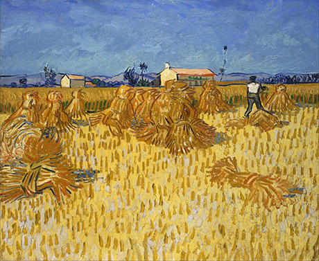 Harvest in Provence - Vincent van Gogh reproduction oil painting