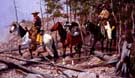 Prospecting for Cattle Range 1889 - Frederic Remington reproduction oil painting