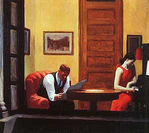 Room in New York - Edward Hopper reproduction oil painting