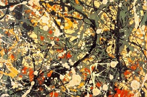No 8 1949 Rectangle Detail - Jackson Pollock reproduction oil painting