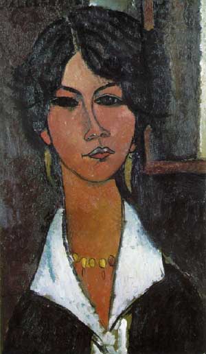 Woman of Algiers 1917 - Amedeo Modigliani reproduction oil painting
