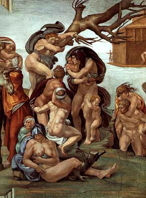 The Flood - Michelangelo reproduction oil painting