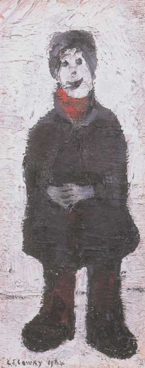 Standing Man with Hands Clasped - L-S-Lowry reproduction oil painting