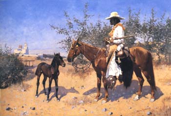 The Sentinel 1889 - Frederic Remington reproduction oil painting