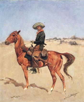 The Puncher 1895 - Frederic Remington reproduction oil painting