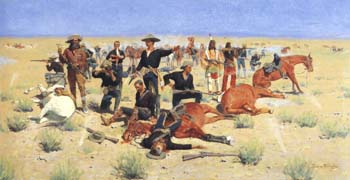 Rounded-Up 1901 - Frederic Remington reproduction oil painting