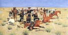 Rounded-Up 1901 - Frederic Remington reproduction oil painting