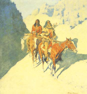 The Unknown Explorers 1908 - Frederic Remington reproduction oil painting