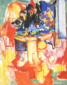 Table with Fruit and Coffeepot, 1936 - Hans Hofmann reproduction oil painting