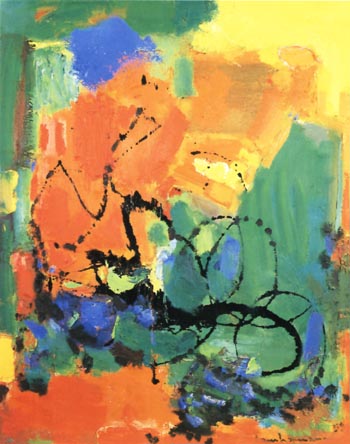 Burning Bush, 1959 - Hans Hofmann reproduction oil painting