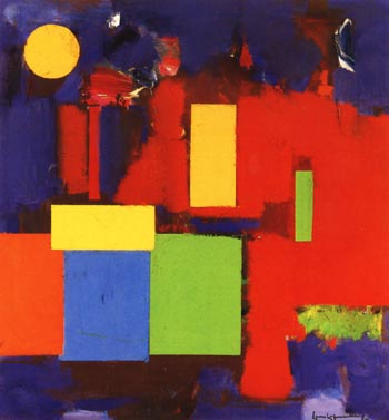 Rising Moon, 1965 - Hans Hofmann reproduction oil painting