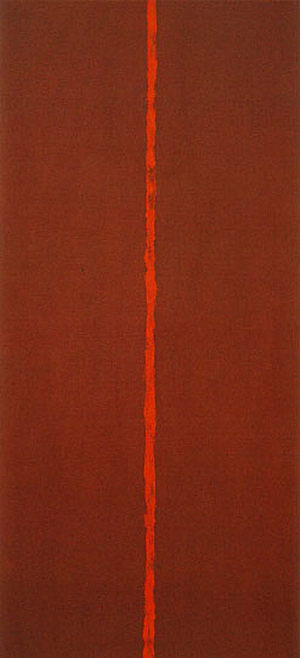 Onement III 1949 - Barnett Newman reproduction oil painting