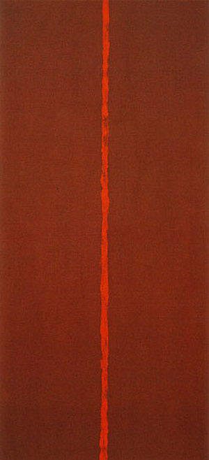 Onement III 1949 - Barnett Newman reproduction oil painting