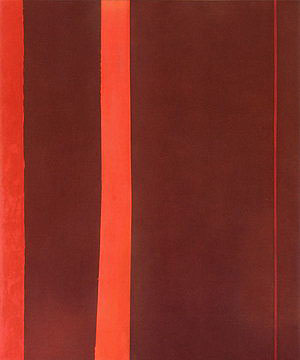 Adam 1951 - Barnett Newman reproduction oil painting
