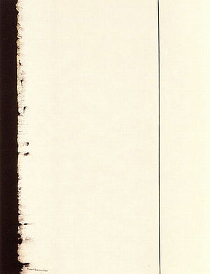 Fifth Station 1962 - Barnett Newman reproduction oil painting