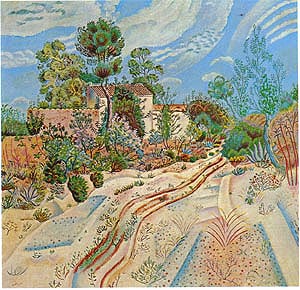 The Waggon Tracks 1918 - Joan Miro reproduction oil painting