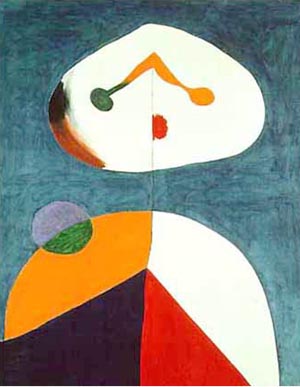 Portrait 1938 (Retrato) - Joan Miro reproduction oil painting