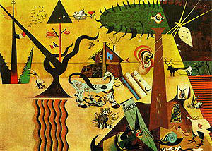 The Tilled Field 1923-24 - Joan Miro reproduction oil painting