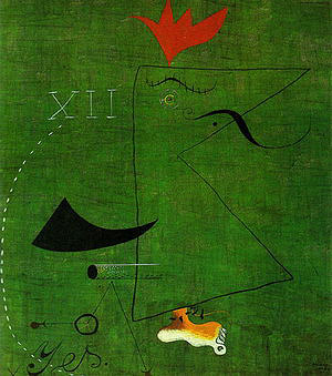 Gentleman 1924 - Joan Miro reproduction oil painting