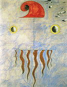 Head of a Catalan Peasant (2) 1925 - Joan Miro reproduction oil painting