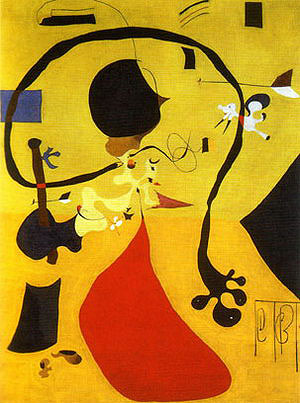 Dutch Interior III 1928 - Joan Miro reproduction oil painting