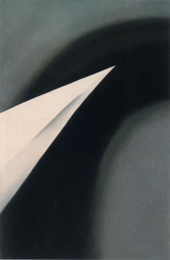 Black and White Abstraction 1950 - Georgia O'Keeffe reproduction oil painting