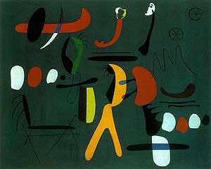 Painting (B)_1933 - Joan Miro reproduction oil painting