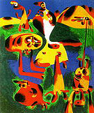 Figures and Mountains 1936 - Joan Miro