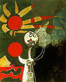 Figure in Front of the Sea 1938 - Joan Miro reproduction oil painting