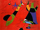 Personages on a Red Ground 1938 - Joan Miro