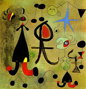 Hope 9-7-1946 - Joan Miro reproduction oil painting