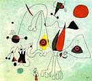 Women and Birds at Sunrise 14-2-1946 - Joan Miro