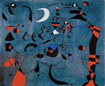 Personnage dans le Nuit - Joan Miro reproduction oil painting