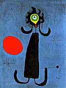 Painting (Woman in Front of the Sun) 1950 - Joan Miro