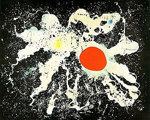 The Red Disk 1960 - Joan Miro reproduction oil painting