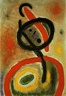 Femme III 2-6-1965 - Joan Miro reproduction oil painting